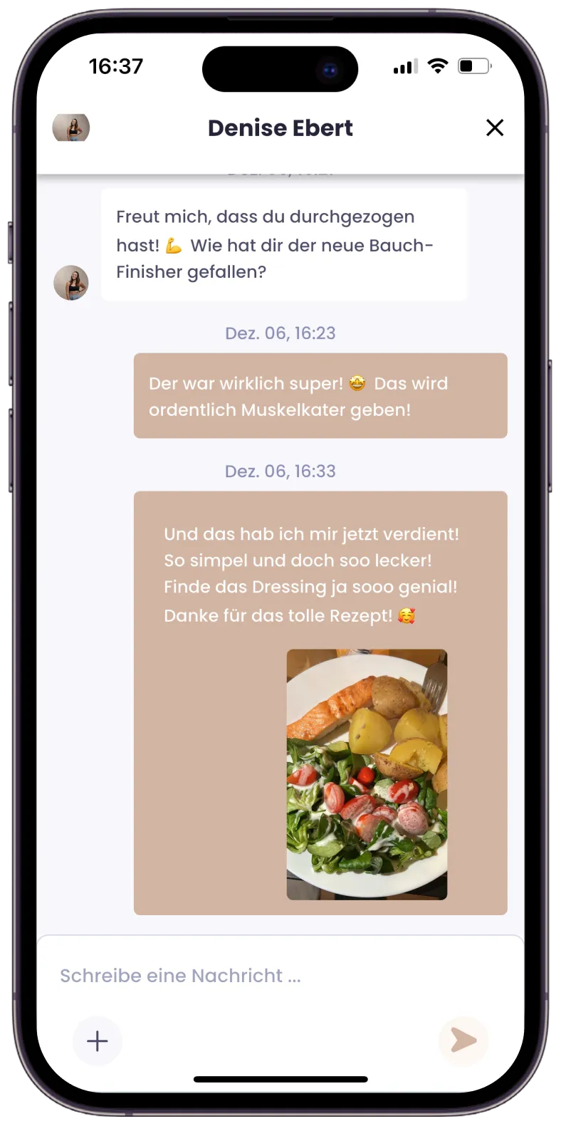 Direkter Chat zu mir und meinem Team